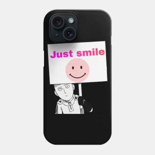 Funny shirt with aword (just smile) style shirt Phone Case