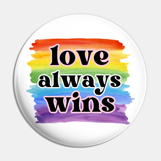 Love Always Wins Pin by Sapphic Swiftie 