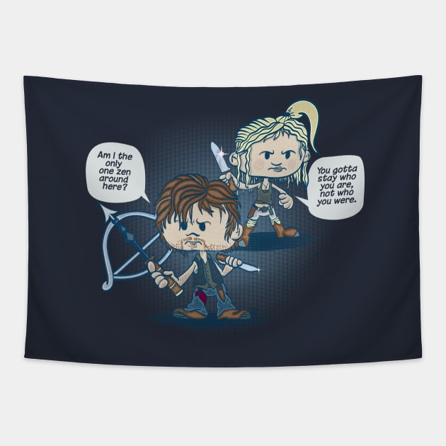 Talking Heads: Daryl Beth Tapestry by DoodleHeadDee