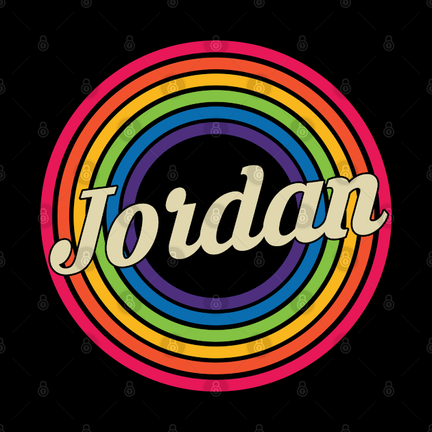 Jordan - Retro Rainbow Style by MaydenArt