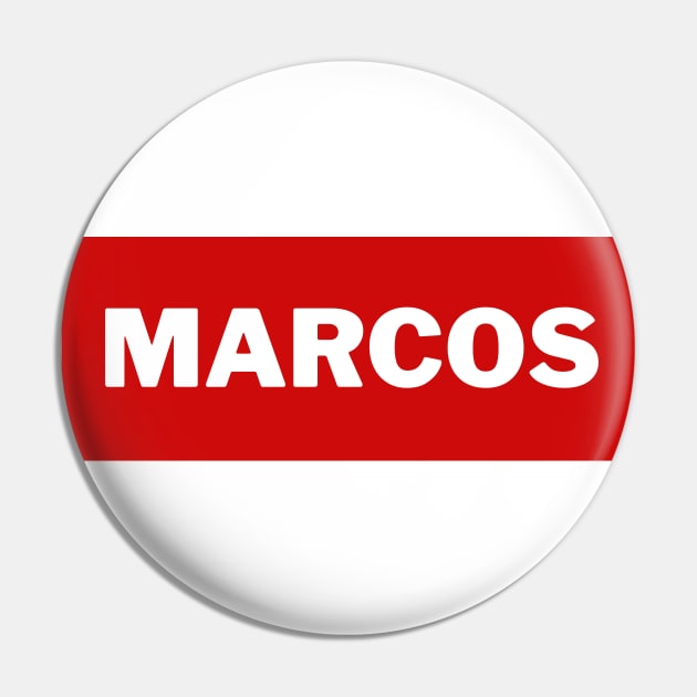 Red Marcos Surname Pin by aybe7elf