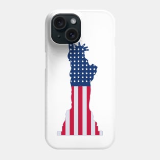 Statue of Liberty US Flag Phone Case