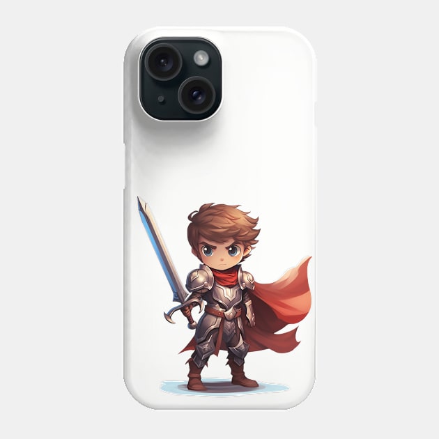 Heroic Fantasy Fighter Boy Phone Case by Baby Kraken Creative Designs