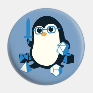 Cute Nerdy Penguin Baby Pin
