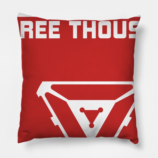 Love Three Thousand Pillow by SlothCloths