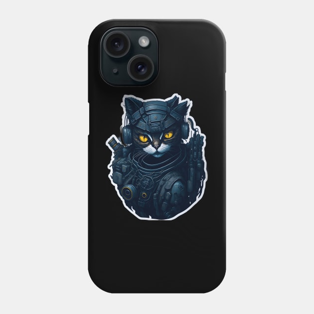 Mecha Cat_007 Phone Case by Kulturmagazine