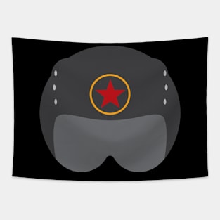 MIG enemy pilot helmet Tapestry