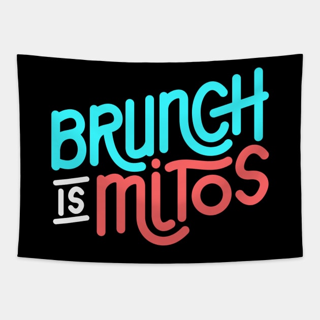 brunch is mitos Tapestry by sober artwerk