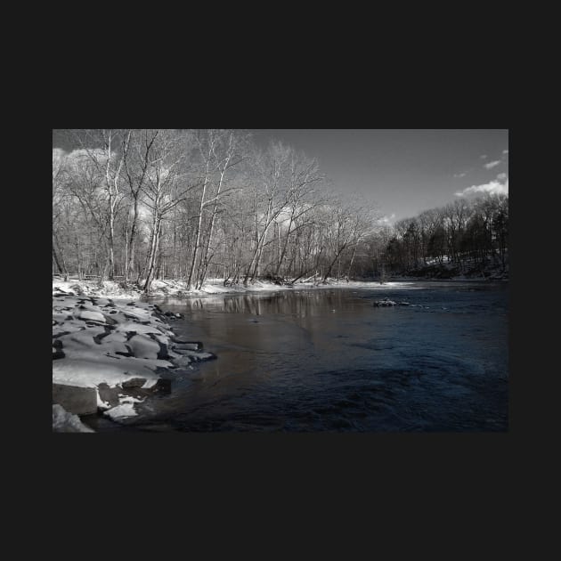 Winter On Neshaminy Creek by JimDeFazioPhotography