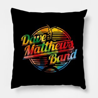 Dave Matthews Band Logo  multicolor Pillow