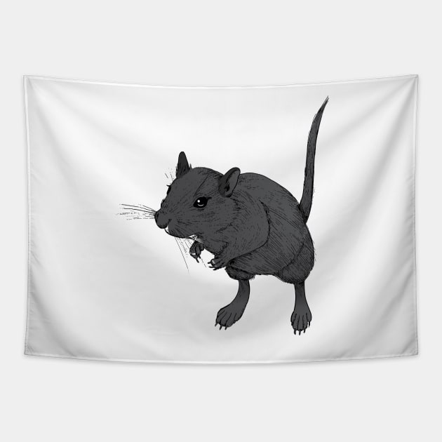 Gerbil Off Tapestry by jessicaguarnido