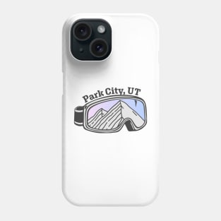 Sunset Mountain Ski Goggles | Park City, Utah Phone Case