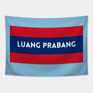 Luang Prabang City in Laos Flag Colors Tapestry