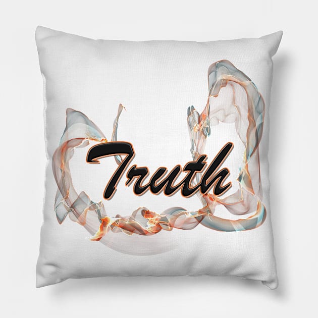 Truth Pillow by UBiv Art Gallery