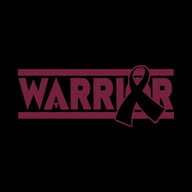 Warrior Sickle Cell Awareness Burgundy Ribbon Warrior by celsaclaudio506