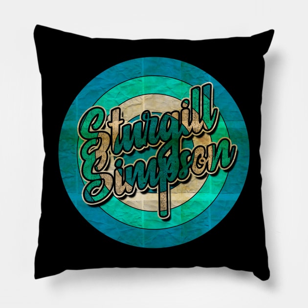 Retro Sturgill Simpson Pillow by Electric Tone