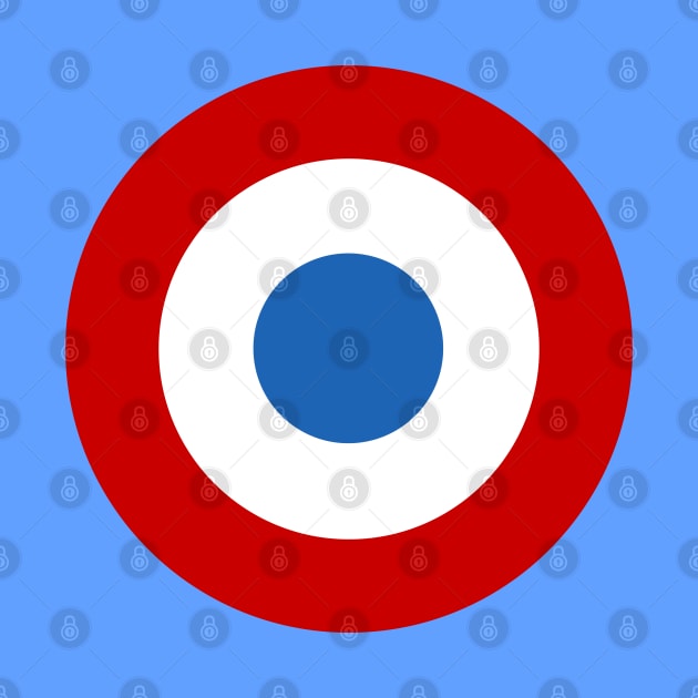 French Air Force Roundel by Lyvershop