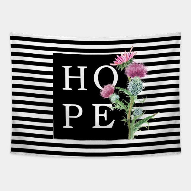 Hope in artichoke flower Tapestry by LatiendadeAryam