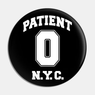 Patient Zero Zombie NYC - White Pin