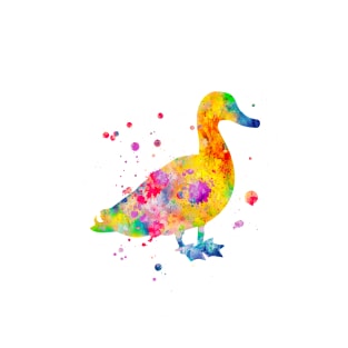 Duck Watercolor Painting T-Shirt