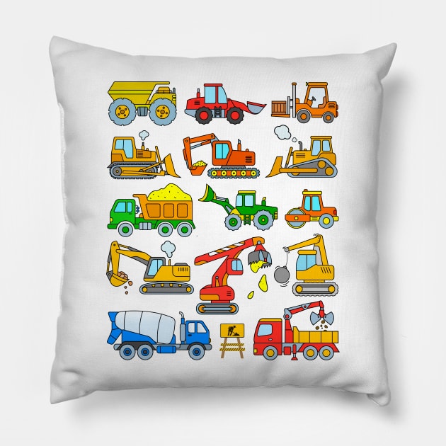 Construction Truck Pillow by samshirts