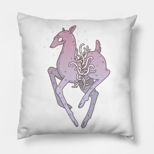 Purple deer Pillow