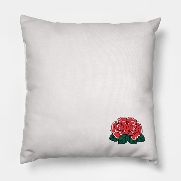 pixel roses Pillow by Gaspar987