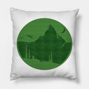 Hiking to a mountain in the forest Pillow