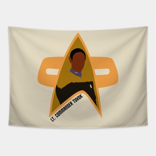 Lt. Cmmdr. Tuvok - Star trek, Voyager Tapestry by Sutilmente