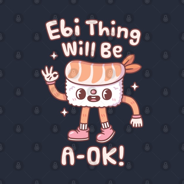 Cute Prawn Sushi Ebi Thing Will Be A Ok Pun by rustydoodle