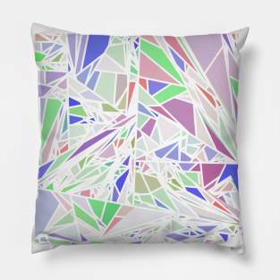 Colorful Funky Bohemian Stained Glass Pattern Pillow