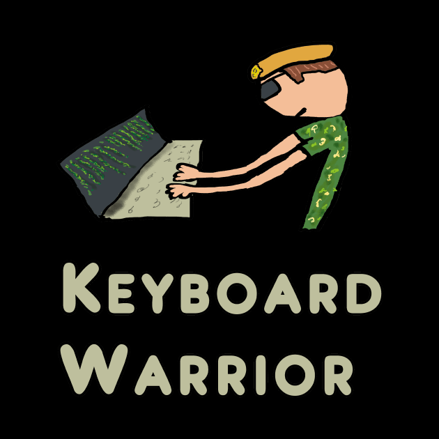 Keyboard Warrior by Mark Ewbie