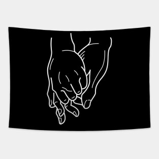 Hands Togetherness - inseparable friendship Tapestry