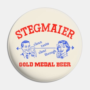 Stegmaier Gold Metal Retro Defunct Beer Pin