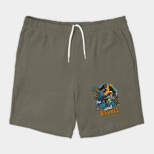 The Beak and Barrel Tavern Pub Orlando Florida Theme Park Distressed Look Shorts