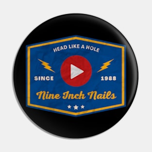 Nine Inch Nails // Play Button Pin