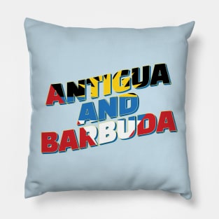 Antigua and Barbuda Vintage style retro souvenir Pillow