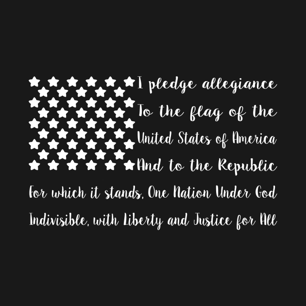 Pledge Of Allegiance United States Flag - US Flag USA by fromherotozero