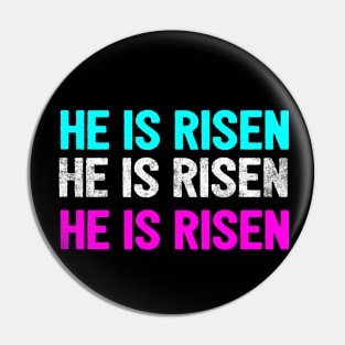 He Is Risen Cool Inspirational Easter Christian Pin