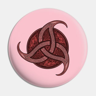 Trinity Knot - Crimson Pin