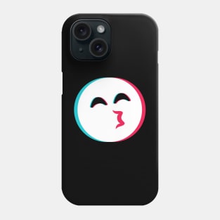 TikTok kissing emoji smiley White Phone Case