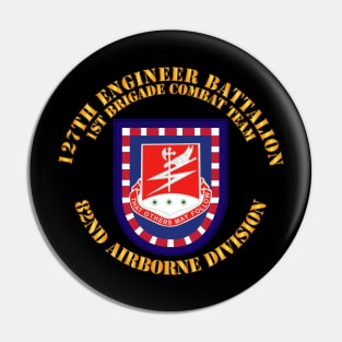 Flash w 127th Engineer Bn Pin