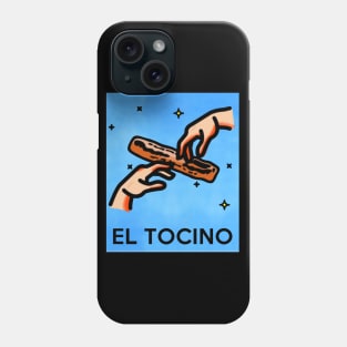 El Tocino The Bacon Loteria Card Parody Phone Case