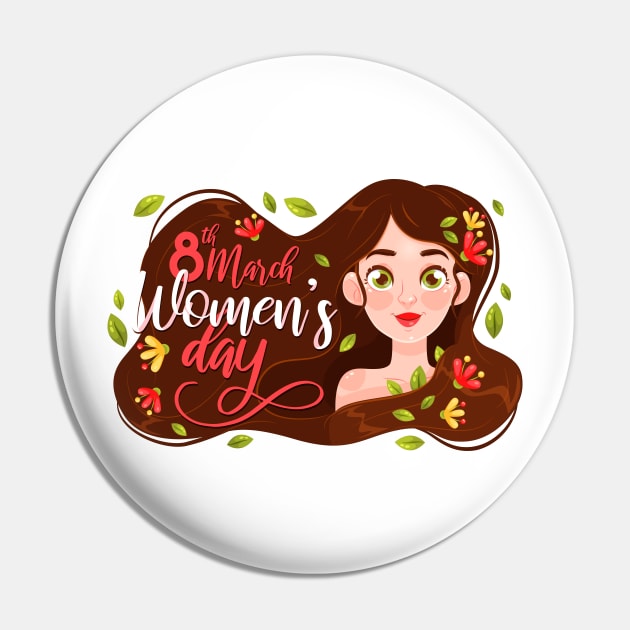 8 March Women s Day Pin by Mako Design 