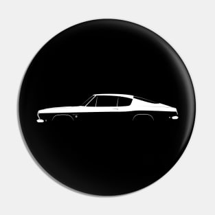 Plymouth Barracuda Formula-S Silhouette Pin