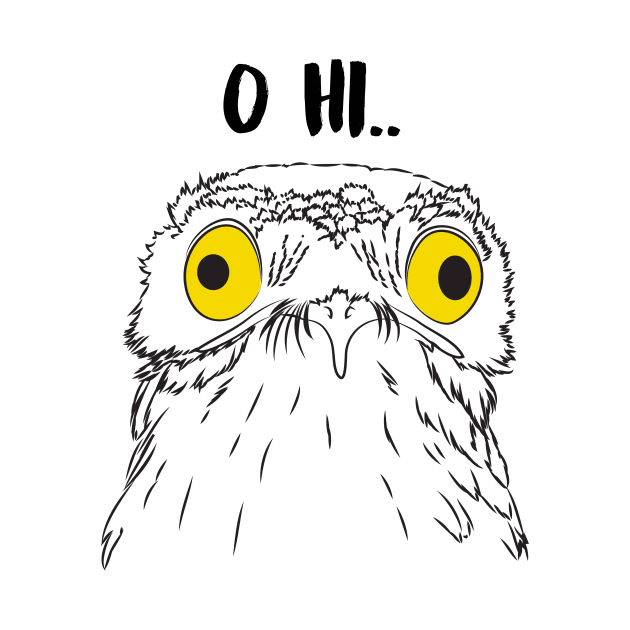 Hi Potoo - Yellow eyes by artofnym