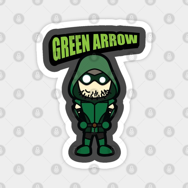 Tooniefied Green Arrow Magnet by Tooniefied