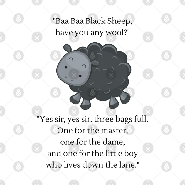 Baa Baa Black Sheep nursery rhyme by firstsapling@gmail.com