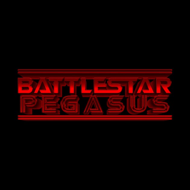 Battlestar Pegasus - Red Logo by MalcolmDesigns