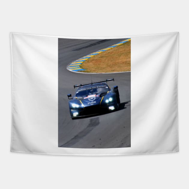 Aston Martin Vantage AMR no98 24 Hours of Le Mans 2023 Tapestry by AndyEvansPhotos